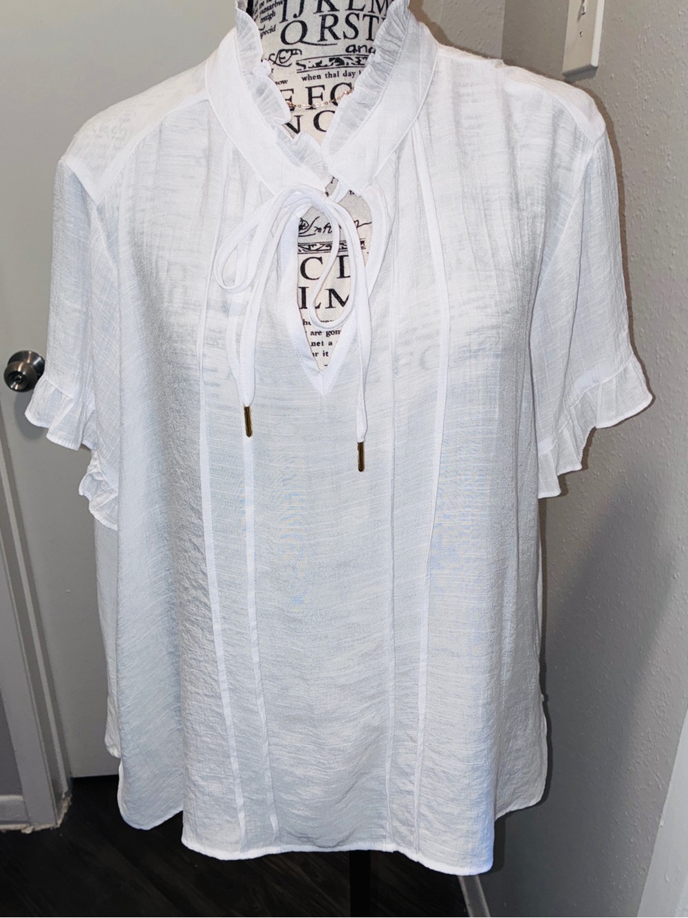 Counterparts White Peasant Blouse